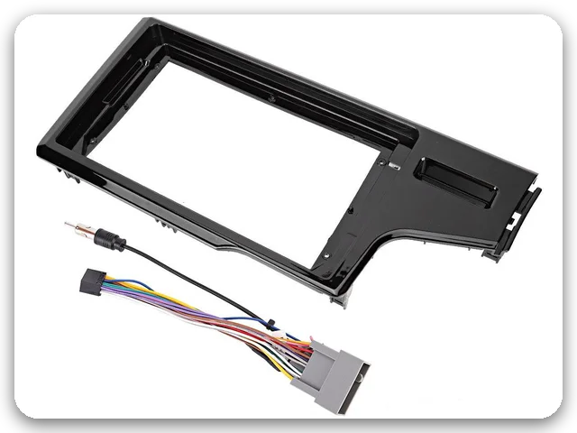 Black 10-inch fit frame, supplier photo, for the 2018 Honda Fit