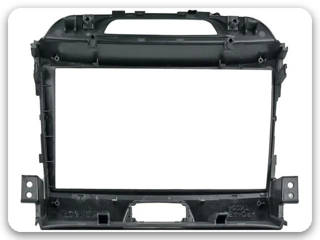 Black 9-inch fit frame, supplier photo, for the 2015 Kia Sportage