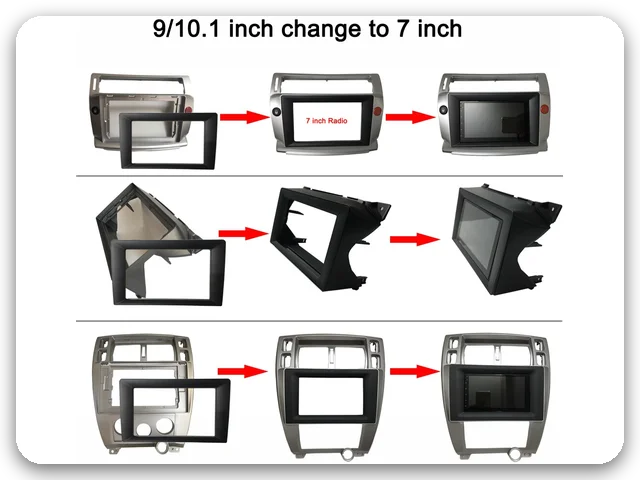 Black 10-inch fit frame, supplier photo, for the 2022 Nissan Note