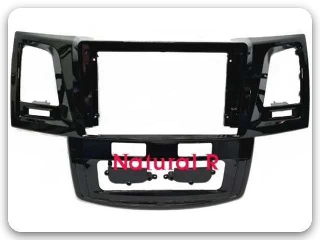 Black 9-inch fit frame, supplier photo, for the 2005–2007 Toyota Hilux