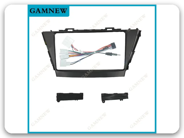 Black & chrome 10-inch fit frame, supplier photo, for the 2017 Toyota Prius