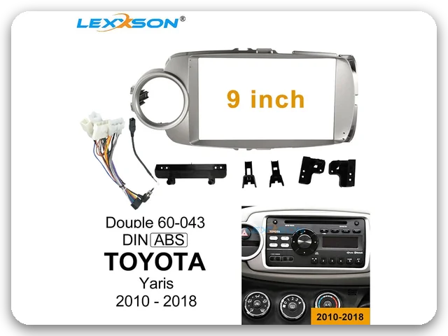 Small frame 10-inch fit frame, supplier photo, for the 2024 Toyota Yaris Cross