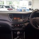 Dashboard of a 2016 Hyundai Tucson, where the 9" fit frame goes