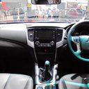 Dashboard of a Mitsubishi L200, where the 9" fit frame goes