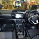 Dashboard of a 2005–2007 Toyota Hilux, where the 9" fit frame goes