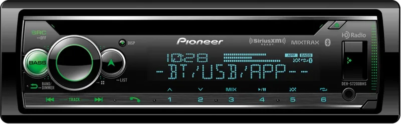 Pioneer DEH-S7200BHS single-din cd car radio