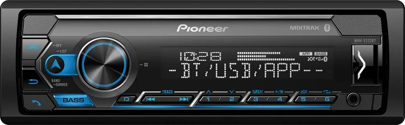 Pioneer MVH-S322BT single-din car radio