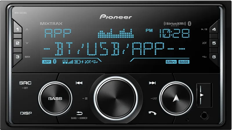 Pioneer MVH-S622BS double-din car radio